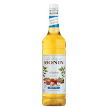 MONIN Premium Hazelnut Sugar Free Syrup 1L for Coffee and Cocktails. Vegan-Friendly, 100% Natural Flavours and Colourings. Sugar-Free Hazelnut Coffee