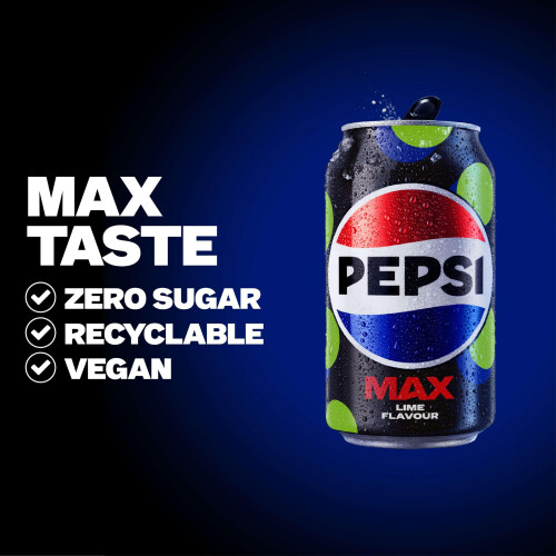Pepsi Pepsi Max Lime No Sugar Cola Cans 24 x 330ml 1