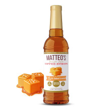 Matteo's Sugar Free Coffee Flavoring Syrup, Salted Caramel, Delicious Coffee Syrup, 0 Calorie, 0 Sugar Coffee Syrups, Keto Friendly, 25.4 Oz, 1-Pack