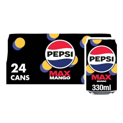 Pepsi Pepsi Max Mango, 330ml (Pack of 24)