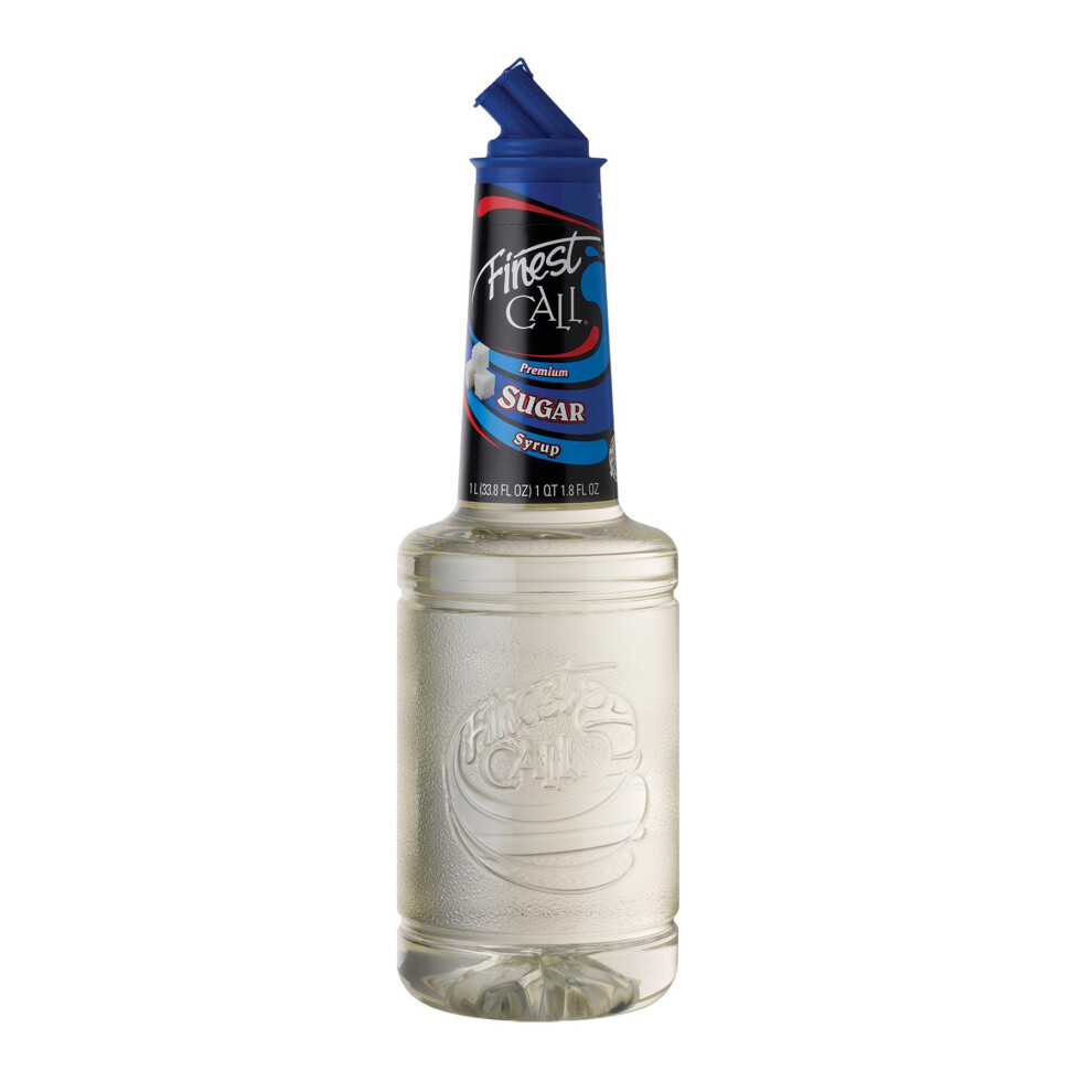 Finest Call Sugar Syrup | 1 Litre Bottle | Simple Syrup | Cocktail Ingredient |Pure Cane Sugar | Easy Pour | Bar Essential | Premium Ingredients |