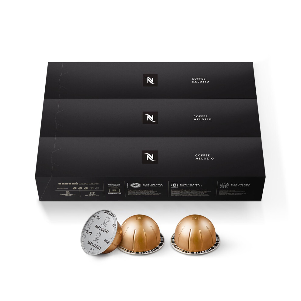 Nespresso Capsules Vertuoline, Melozio, Medium Roast Coffee, 30 Count Coffee Pods, Brews 7.8Oz