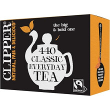 Clipper Classic Everyday One Cup Teabags | Black Tea Bags | Natural, Unbleached, Plant-Based Biodegradable & Non GM Teabags | Eco Conscious, All