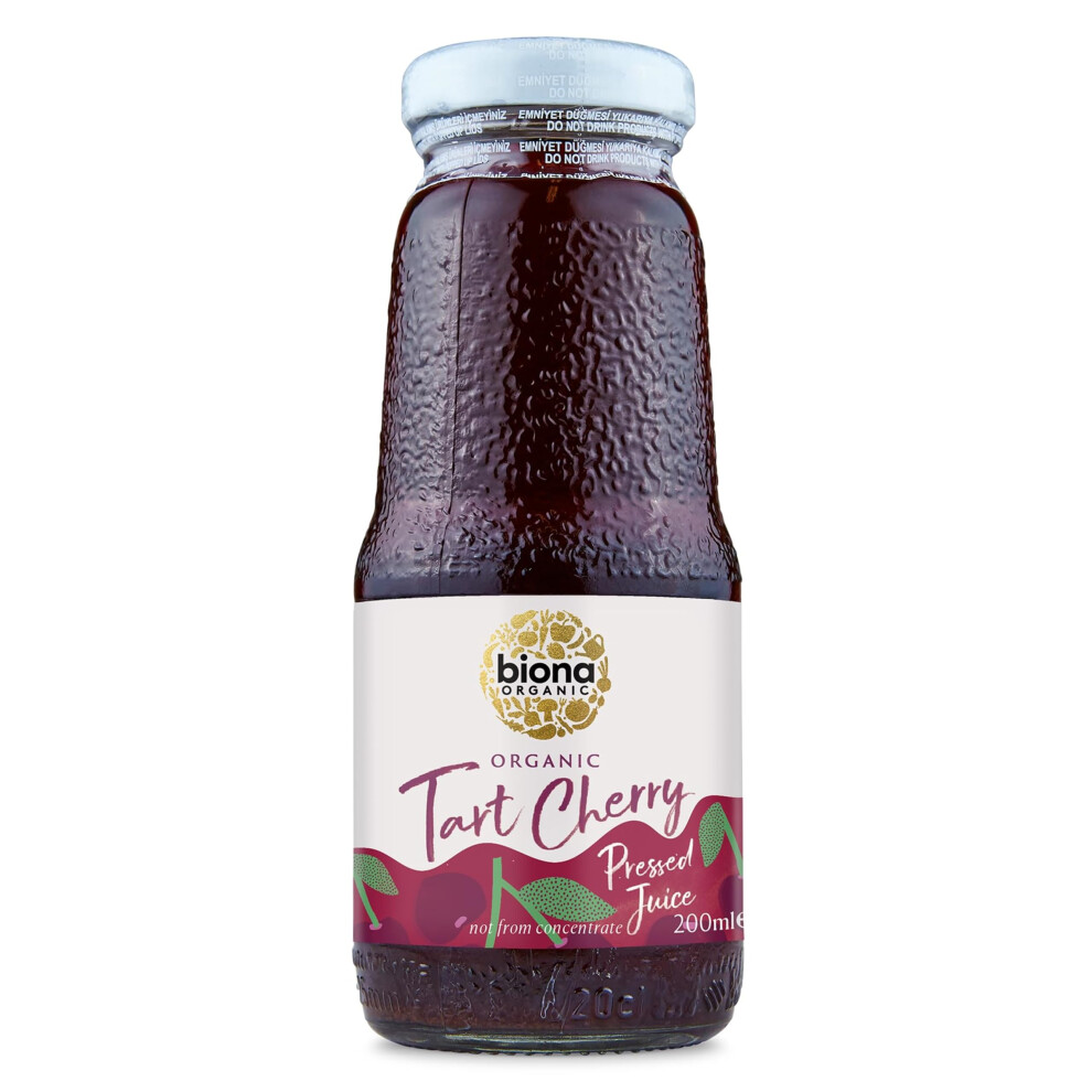 Biona Organic Tart Cherry Juice 1L - Not From Concentrate - Pressed Fruit Juice - Freshly Harvested By Organic Farmers - Source Of Vitamins And