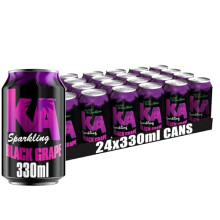 KA Caribbean Black Grape Fizzy Drinks - Traditional & Authentic Caribbean Jamaican Style Sparkling Drink - Soft Drinks Multipack - Black Grape Soda