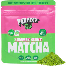Perfect Ted | Summer Berry 75g | Ceremonial Grade Latte Powder | Japanese Matcha Tea Powder | Matcha Fuel (30 Servings)