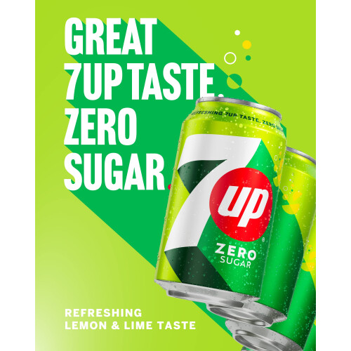 7UP Zero Lemon & Lime Cans 24 x 330ml 2