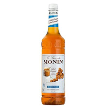MONIN Premium Salted Caramel No Added Sugar Syrup 1L for Coffee and Cocktails. Vegan-Friendly, Allergen-Free, 100% Natural Flavours and Colourings.