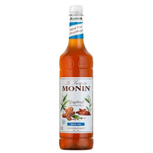 MONIN Premium Gingerbread Sugar Free syrup 1L for Coffee and Cocktails. Vegan-Friendly, Allergen-Free, 100% Natural Flavours and Colourings (Packing