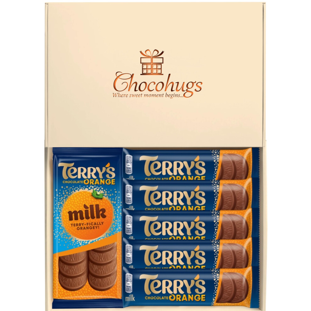 Chocohugs Terry?S Chocolate Gift Hamper Box | Terry?S Lover Selection Box Of Chocolates | Letterbox Gift | Chocolate Assortments | Sweet Orange