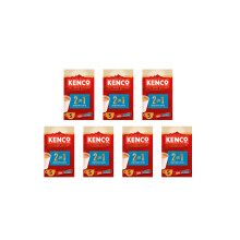Kenco 2 in 1 Smooth White Instant Coffee Sachets 5x14g (Pack of 7, Total 35 Sachets, 490g)