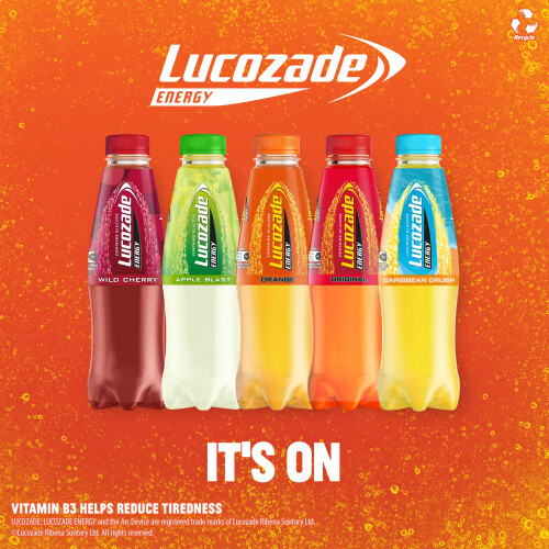 Lucozade Lucozade Energy Cherry 12 x 500ml bottles 2
