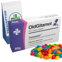 Joke Pill Box With Sweets - Funny Gifts for Men, 30th 40th 50th 60th 70th Birthday Gifts for Him - Xmas Birthday Gifts for Boyfriend - Birthday Gift