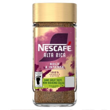 NESCAF? Alta Rica Instant Coffee, Dark Roasted Premium Instant 100 Percent Arabica Coffee, 190g (Pack of 1)