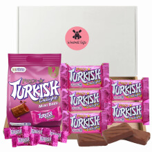 Frys Turkish Delight Gift Box - x5 Frys Turkish Delights 51g Bars Bundled With Frys Mini Turkish Delight Bars 105g - Turkish Delight Chocolate Gift -