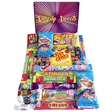 Simply Sweets retro sweet hamper gift box. Packed with the best retro sweet. A perfect present for Birthdays, Get Well Soon, Christmas. Packed in a