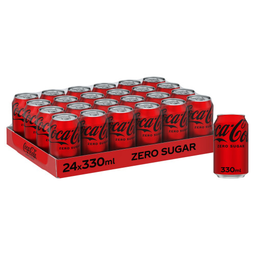 Coca Cola Coca Cola Zero Sugar 24 x 330ml Cans