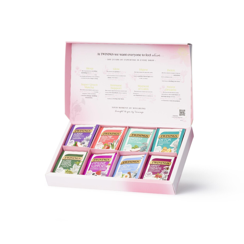 Twinings Superblends Collection Gift Box |Ideal Gifts For Birthday & Valentines Gifts For Her |4O Tea bags|8 Premium Green & Herbal Infusion Tea Bags