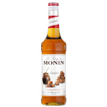 MONIN Premium Caramel Syrup 700 ml for Coffee and Cocktails. Vegan-Friendly, Allergen-Free, 100% Natural Flavours and Colourings