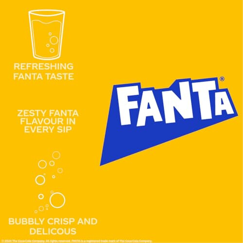 Fanta Fanta Can Lemon 330 ml (Pack of 24) 1