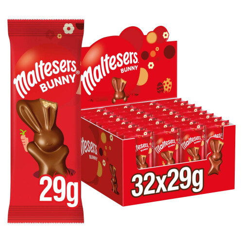 Maltesers Maltesers Chocolate Easter Bunny Treat, Easter Egg Hunt, Easter Gifts, Chocolate Gift, 29g X 32