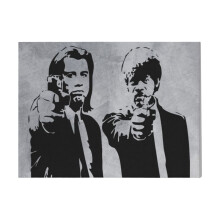 (Pulp Fiction=307) Canvas Print Film Retro Movie Vintage Cinema Poster DIY Framed Kit Wall Art for Living Room Bedroom Decor 16x20 inch