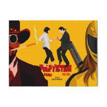 (Pulp Fiction=388) Canvas Print Film Retro Movie Vintage Cinema Poster DIY Framed Kit Wall Art for Living Room Bedroom Decor 16x20 inch