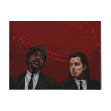 (Pulp Fiction=74) Canvas Print Film Retro Movie Vintage Cinema Poster DIY Framed Kit Wall Art for Living Room Bedroom Decor 16x20 inch