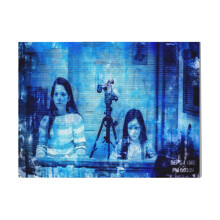 (Paranormal Activity 3 2=738) Canvas Print Film Retro Movie Vintage Cinema Poster DIY Framed Kit Wall Art for Living Room Bedroom Decor 16x20 inch