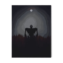 (The Iron GIant=4318) Canvas Print Film Retro Movie Vintage Cinema Poster DIY Framed Kit Wall Art for Living Room Bedroom Decor 16x20 inch