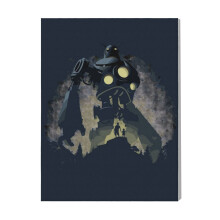 (The Iron GIant=1999) Canvas Print Film Retro Movie Vintage Cinema Poster DIY Framed Kit Wall Art for Living Room Bedroom Decor 16x20 inch