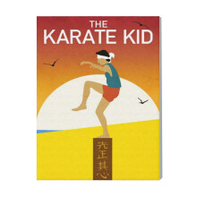 (The Karate Kid=6885) Canvas Print Film Retro Movie Vintage Cinema Poster DIY Framed Kit Wall Art for Living Room Bedroom Decor 16x20 inch