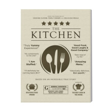 (The Kitchen Movie=1361) Canvas Print Film Retro Movie Vintage Cinema Poster DIY Framed Kit Wall Art for Living Room Bedroom Decor 16x20 inch