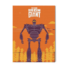(The Iron Giant=3414) Canvas Print Film Retro Movie Vintage Cinema Poster DIY Framed Kit Wall Art for Living Room Bedroom Decor 16x20 inch