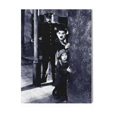 (The Kid=9515) Canvas Print Film Retro Movie Vintage Cinema Poster DIY Framed Kit Wall Art for Living Room Bedroom Decor 16x20 inch