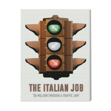 (The Italian Job=6757) Canvas Print Film Retro Movie Vintage Cinema Poster DIY Framed Kit Wall Art for Living Room Bedroom Decor 16x20 inch