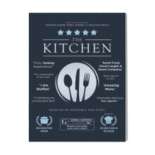 (The Kitchen Movie=4811) Canvas Print Film Retro Movie Vintage Cinema Poster DIY Framed Kit Wall Art for Living Room Bedroom Decor 16x20 inch