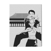 (The Karate Kid=7669) Canvas Print Film Retro Movie Vintage Cinema Poster DIY Framed Kit Wall Art for Living Room Bedroom Decor 16x20 inch