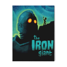 (The Iron Giant=5917) Canvas Print Film Retro Movie Vintage Cinema Poster DIY Framed Kit Wall Art for Living Room Bedroom Decor 16x20 inch