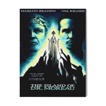 (The Island Of Dr Moreau=4665) Canvas Print Film Retro Movie Vintage Cinema Poster DIY Framed Kit Wall Art for Living Room Bedroom Decor 16x20 inch
