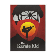 (The Karate Kid=151) Canvas Print Film Retro Movie Vintage Cinema Poster DIY Framed Kit Wall Art for Living Room Bedroom Decor 16x20 inch