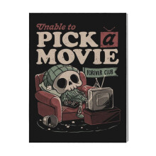 (Unable To Pick A Movie=6038) Canvas Print Film Retro Movie Vintage Cinema Poster DIY Framed Kit Wall Art for Living Room Bedroom Decor 16x20 inch