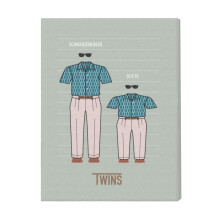 (Twins=8953) Canvas Print Film Retro Movie Vintage Cinema Poster DIY Framed Kit Wall Art for Living Room Bedroom Decor 16x20 inch