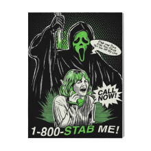 (Scream Horror Movie=7978) Canvas Print Film Retro Movie Vintage Cinema Poster DIY Framed Kit Wall Art for Living Room Bedroom Decor 16x20 inch