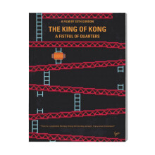 (No581 My King Of Kong Minimal Movie Poster Die-hard Ga ...=7069) Canvas Print Film Retro Movie Vintage Cinema Poster DIY Framed Kit Wall Art for Living Room Bedroom Decor 16x20 inch