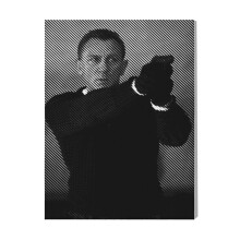 (James Bond=1166) Canvas Print Film Retro Movie Vintage Cinema Poster DIY Framed Kit Wall Art for Living Room Bedroom Decor 16x20 inch