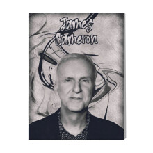 (James Cameron=3859) Canvas Print Film Retro Movie Vintage Cinema Poster DIY Framed Kit Wall Art for Living Room Bedroom Decor 16x20 inch
