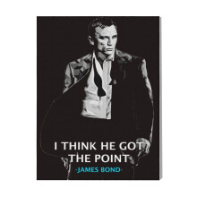 (James Bond=7575) Canvas Print Film Retro Movie Vintage Cinema Poster DIY Framed Kit Wall Art for Living Room Bedroom Decor 16x20 inch