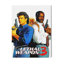 (Lethal Weapon 3=911) Canvas Print Film Retro Movie Vintage Cinema Poster DIY Framed Kit Wall Art for Living Room Bedroom Decor 16x20 inch