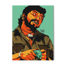 (Gabbar=1760) Canvas Print Film Retro Movie Vintage Cinema Poster DIY Framed Kit Wall Art for Living Room Bedroom Decor 16x20 inch